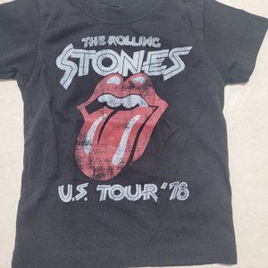 Boys 2T Black Rolling Stones T-Shirt